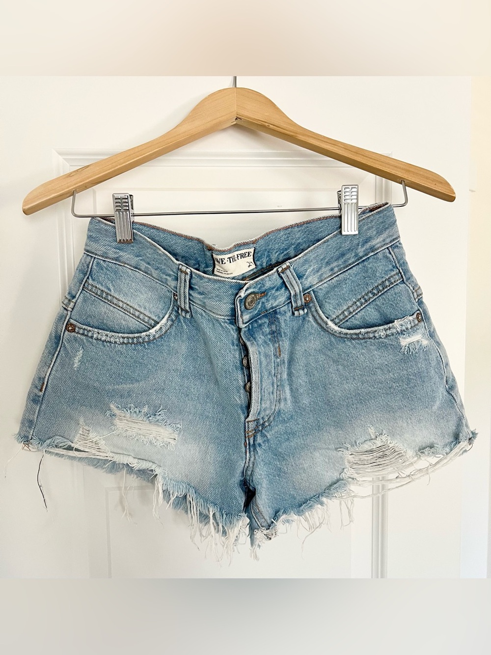 Free People // Now Or Never Denim Shorts